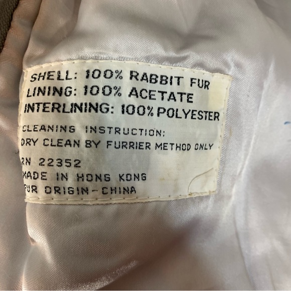 Split End Ltd, size medium, womens vintage Rabbit Fur Coat - Picture 5 of 7